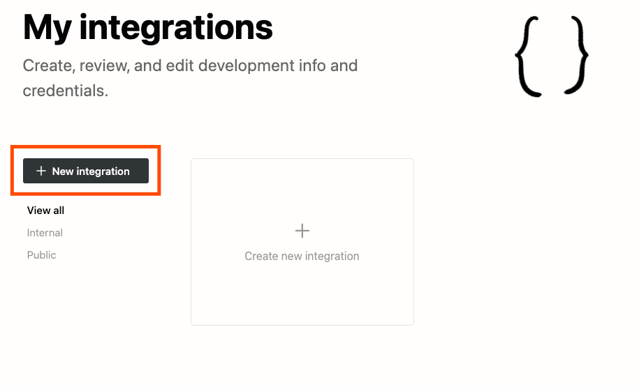 Notion Integrations Page